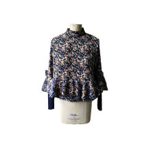 Mais recente moda primavera fresco Floral Ladies Jacket